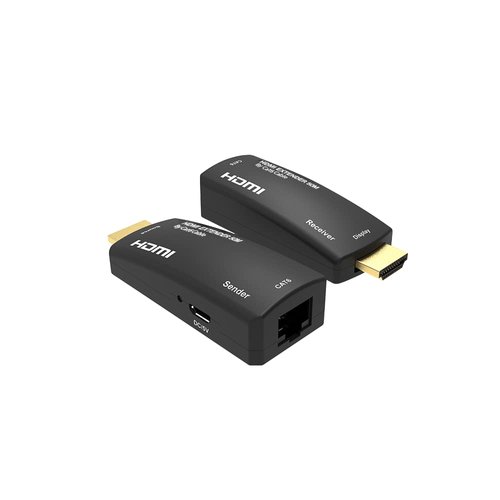 TEC HDMI™ Extender 1080p@60Hz, 3D, Over a Single Cat6/Cat 7 Cable Full HD Uncompressed Transmit Up to 164 Ft(50m), Plug & Play Design, Easy to Install, Compact & Portable - TEHDMIEX50S
