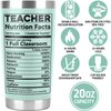 PRPinkRain Teacher Day Gifts, Teacher Gifts for Women Men - Teacher Appreciation Gifts, Teacher Birthday Gifts Idea, Gifts from Students, Appreciation Week - 20 Oz Tumbler Cup Mug