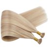 Ugeat I Tip Hair Extensions Human Hair Ash Blonde Itip Hair Extensions Short Hair Remy Human Hair Extensions I Tip 14 Inch 50s 40g