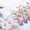 Dedyel New 5D Embossed Cute Cartoon Nail Art Sticker Decals Cat Self Adhesive Nail Art Stickers Anime Kawaii Cute Cartoon Design Nail Art Stickers for DIY Nail Art Decorations for Girls Kids Women Manicure Decoration(3 Sheets)