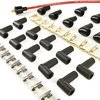 Universal Spark Plug Wire Set 8.5mm with Red Silicone Jacket and 90 Degree Boots Replaces Accel 4041