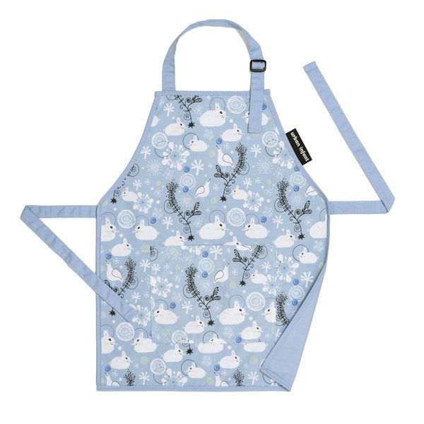 Urban Infant Little Helper Kids Apron - Children's Cooking Art Gardening - Great Gift for Toddler Boys and Girls - Bunnies - Small
