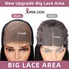 SUPERLOOK 6x5 Wear And Go Glueless Wigs Human Hair 220% Density Lace Front Wigs Human Hair Loose Deep Wave Wigs Pre Cut Lace 12a Real Pre Bleached New Body Wave Wig (20inch, 5X6 Loose Curly Wig)