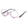 U Scinan Universal Presbyopic Glasses Folding Magnifying Reading Eyeglasses Flip-up Lens Make up Glasses +1.0~+4.0 (Purple, 3.5, x)