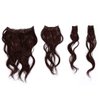 22" Wavy Fineline Extensions Color R4 MIDNIGHT BROWN - Hairdo Hairpieces 4 Piece Kit Clip In Tru2Life Heat Friendly Synthetic Fine Hair Flat Iron Curl Blow Dry