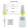 PANA Nail Carbide 5 in 1 Bit - Two Way Rotate use for Both Left and Right Handed - Fast remove Acrylic or Hard Gel - 3/32" Shank - Manicure, Nail Art, Drill Machine (Extra Fine - XF, Silver)