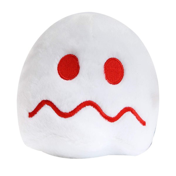 Pingong 6in Pac Plush Toy Ghost Plush Stuffed Toy Soft and Cuddly Toys Toys for Party Decoration The Gift for Easter Children's Day and Birthday Parties（White）