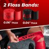 ASU Trainer Pro-Grade Voodoo Floss Band Set of 2, Compression Floss Band, Extra Durable Voodoo Floss Mobility Bands .04” & .06” Thick, Muscle-Up Workout Bands, Home Gym Workout Equipment