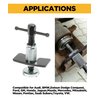 YAKEFLY Brake Caliper Piston Rewind Tool, Brake Piston Wind Back Tool,Car Rear Brake Pad Wind Back Tool,Right Handle Set Brake Caliper Wind Back Tool for for Replacement of Rear Brake Pad
