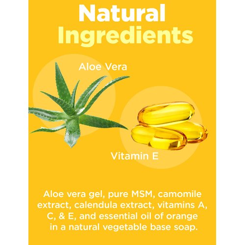 At Last Naturals MSM Soap Bar, Reduce Fine Lines and Wrinkles, Soothing Herbal Moisturizer with Aloe Vera, Vitamin E, Essential Oils to Promote Healthy Skin (3 oz)