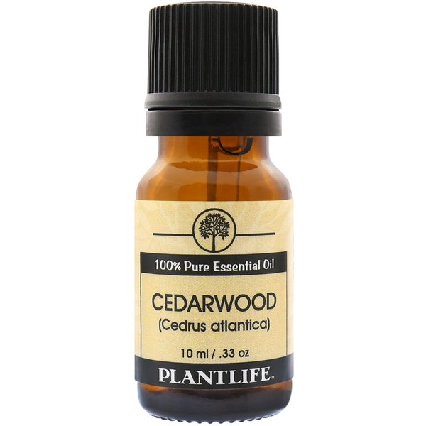Plantlife Cedarwood Aromatherapy Essential Oil - Straight from The Plant 100% Pure Therapeutic Grade - No Additives or Filters - 10 ml