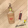 Iced Coffee Hand Sanitizer Holder and/or Lip Balm Holder and/or Key Fob