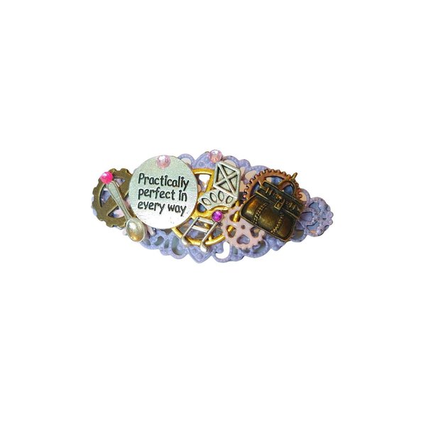 Practically Perfect Steampunk Hair Clip Barrette Barrette