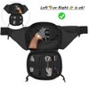 Vdones Tactical Fanny Pack Gun Holster Concealed Carry Pistol Military Tactical Waist Bag Waterproof Molle EDC Pouch with USA Flag Patch