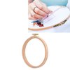 Cross Stitch Hoop, 6.5in Embroidery Hoop Wooden Round Hand Embroidery Frames Quilting Frames for Hand Quilting Thickened Embroidery Ring Scroll Frames for Cross Stitching
