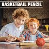 RUMIA 36Pcs Basketball Pencils for Kids Fun Wooden Pencils with Eraser for Basketball Party Favors for Basketball Birthday Party Students Back to School Classroom Office Prizes Rewards Supplies