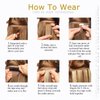 Lacer Ombre Tape in Hair Extensions Human Hair Chestnut Brown Mixed Dark Brown with Dark Brown Roots Seamless Double Sided Skin Weft Natural Hair Tape in Extensions 20 Inch 50g 20pcs