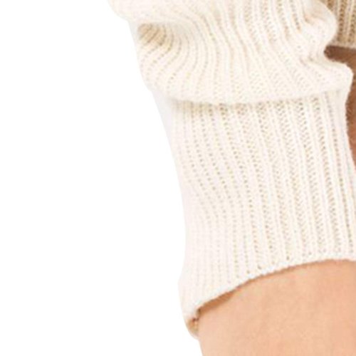 Guojanfon 1 Pair Fashion Yoga Socks for Women Girls Workout Socks Toeless Training Dance Leg Warmers (White)