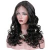 KUN 360 Lace Front Wigs Human Hair Pre Plucked Bouncy Body Wave Human Hair Wig, Glueless Loose Body Wave 360 Lace Wigs for Black Women Brazilian Virgin Human Hair Wigs Natural Color 16 Inches