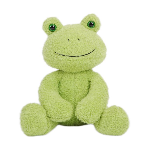 CAZOYEE Green Frog Plush Stuffed Animal, Cute Frog Plushie Doll, Birthday Christmas Soft Toy Gift for Kids Children Girls Boys, 10"