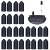Shock Collar Rubber Tips for Dog,24 Pieces Column Conductive Rubber Sleeve Prong Collar Cover Training Collar Replacement Parts for Dog Shock Collar Prongs or Anti Bark Collars (13 mm)