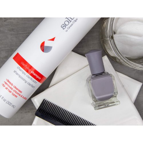 GREAT CLIPS Solutions Clarifying Shampoo 10oz | Removes Build-up | For All Hair Types | Great for Swimmers