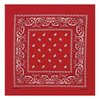 MDSTYLE 100% Cotton Bandana for Men & Women 22" x 22" Paisely Pattern Handkerchief Headband Scarf Dog (Red)