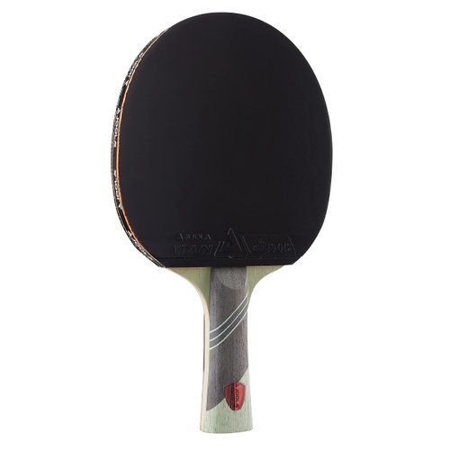 JOOLA Omega Speed - Table Tennis Racket for Advanced Training with Flared Handle - Tournament Level Ping Pong Paddle with Vizon Table Tennis Rubber- Designed for Speed, green