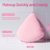 COSTICA 6 Pieces Powder Puffs for Face Powder, Triangle Powder Puff for Loose & Cosmetic Foundation, Makeup Puff for Contouring, Body Powder Makeup Tools(Pink, Pack of 6)