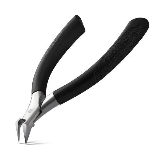 BEZOX Toenail Clippers for Ingrown Toenail Prevention, Straight Blade Podiatrist Nail Clippers for Thick Nails, Ergonomic Finger Nail Clippers for Adults, Seniors, Men and Women - Black