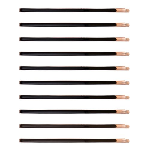 Yishenyishi Pack of 10 Curved Jumbo Bobby Pins,Hair Clips (Black-10pcs)