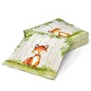 100 Woodland Animal Creatures Luncheon Napkins Disposable Paper Pack Rustic Forest Friends Fox Deer Dinner Lunch Napkin for Animals Camping Hunting