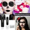 LZYLLS Halloween Face Paint Makeup Kit,Black White Face Body Paint,Special Effects Parties White Joker Cosplay Zombie Clown Costume Halloween SFX Makeup Face Painting Kit with Sponge