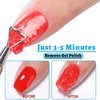 LOUINSTIC Gel Polish Remover: Professional Gel Nail Polish Remover for Nails, 3-5 Minutes Easy Quick Gel Nail Remover