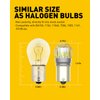AUXITO 1156 LED Bulb White, 400% Brighter 1:1 Size, 7506 BA15S 1141 P21W 1003 LED Lights for Reverse Backup Light, DRL, Tail Brake Signal Lights, Parking Light, Side Marker Light, Pack of 2