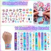 110 PCS Mermaid Party Favors for Girls Mermaid Birthday Decorations Party Supplies Include 12 Pen 12 Notepad 12 Shiny Metallic Scrunchies 12 Slap Bracelet 12 Gift Bag 50 Mermaid Sticker (Mermaid)
