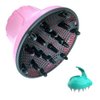 Universal Hair Diffuser, Hair Dryer Diffuser Attachment for Curly and Natural Wavy Hair, Professional Blow Dryer Diffuser, Adjustable from 1.4 Inch to 2.6 Inch (Pink)