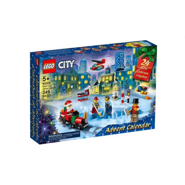 LEGO City Advent Calendar 60303 Building Kit; Includes City Play Mat; Best Christmas Toys for Kids; New 2021 (349 Pieces)