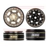 INJORA 1.0 Plus Brass Beadlock Wheel Rims 43g/pcs 6-Spoke Rims for TRX4M SCX24 FCX24 1/24 1/18 RC Crawler,4PCS（Grey）