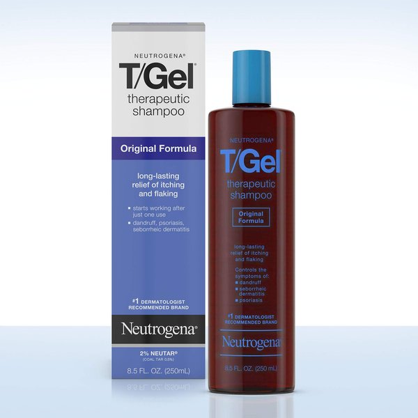 Neutrogena T/Gel Therapeutic Shampoo Original Formula, Anti-Dandruff Treatment for Long-Lasting Relief of Itching and Flaking Scalp as a Result of Psoriasis and Seborrheic Dermatitis, 8.5 fl. oz