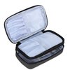 Teamoy Travel Makeup Brush Bag(up to 8.5"), Professional Cosmetic Artist Organizer Case with Handle Strap for Makeup Brushes and Beauty Supplies-Small, Black (No Accessories Included)