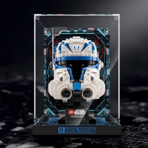 PIPART Acrylic Display Case for Lego 75349 Captain Rex Helmet or 75350 Clone Commander Cody Helmet; ONLY Display Case, Lego Model is NOT Included