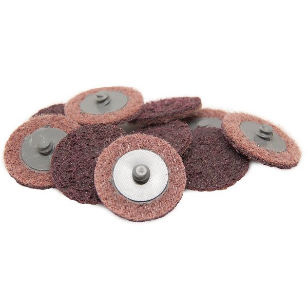 Benchmark Abrasives 2 Inch Sanding Discs Quick Change Nylon Surface Conditioning Discs, Drill & Die Grinder Sanding Disc Rust Remover for Metal Paint Stripper & Removal, Polishing - (25 Pack)(Medium)
