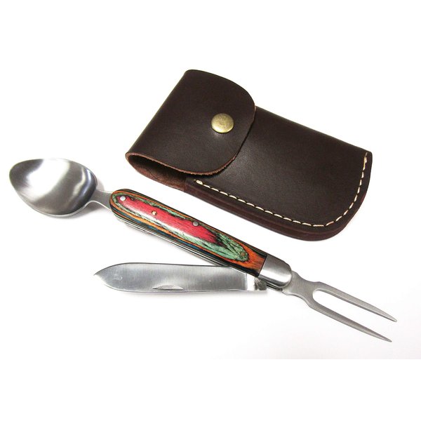 Multipurpose 5 Blade Knife w/ Lather Pouch