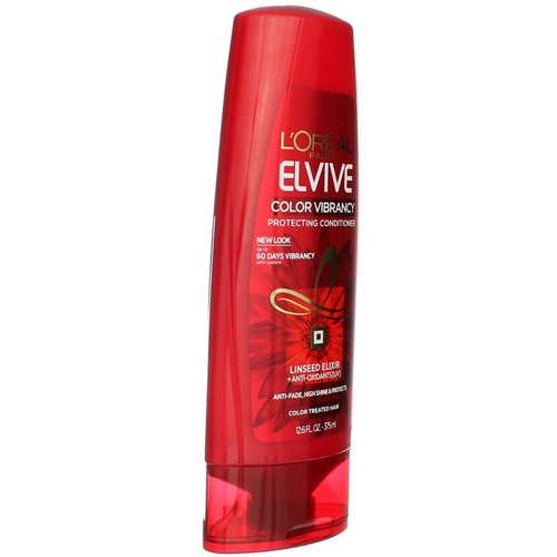 L'Oreal Paris Elvive Color Vibrancy Protecting Conditioner, for Color Treated Hair, Conditioner with Linseed Elixir and Anti-Oxidants, for Anti-Fade, High Shine, and Color Protection, 12.6 oz