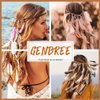GENBREE Boho Feather Headbands Gypsy Headpiece Bohemian Hippie Headband Indian Hair Band Long Feather Hair Accessories for Women and Girls