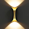 XEYOU Modern Wall Sconce Indoor Up Down Wall Lamp Waterproof IP65 Wall Sconces 10W Hallway Wall Mounted Lighting Fixtures for Living Room Bedroom Balcony