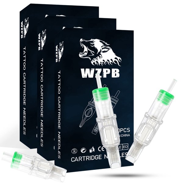 WZPB Tattoo Cartridge Needles - 60Pcs Tattoo Needles Cartridge Mixed Size Cartridges 1207M1 1209M1 1211M1 Magnum Cartridges Needles for Beginners or Artists