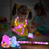 Glow Sticks Light Up Fidget Pop Tubes 6 Pack Glow in The Dark Party Supplies Toddler Sensory Toys, Glow Stick Party Pack Halloween Party Favors Goodie Bag Stuffers Christmas Return Gifts for Kids