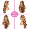 Atilck 360 Lace Front Wigs Human Hair Full Lace Human hair Wigs Ombre Lace Front Wigs Human Hair 180 Density 4/27 Colored Honey Blonde 360 HD Transparent Wigs for Black Women (22 Inch)